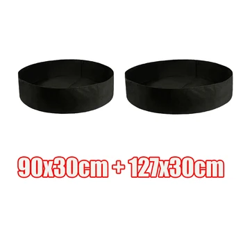 

35&50 inch Round Raised Garden Bed Planter Grow Bags Pot for Vegetables