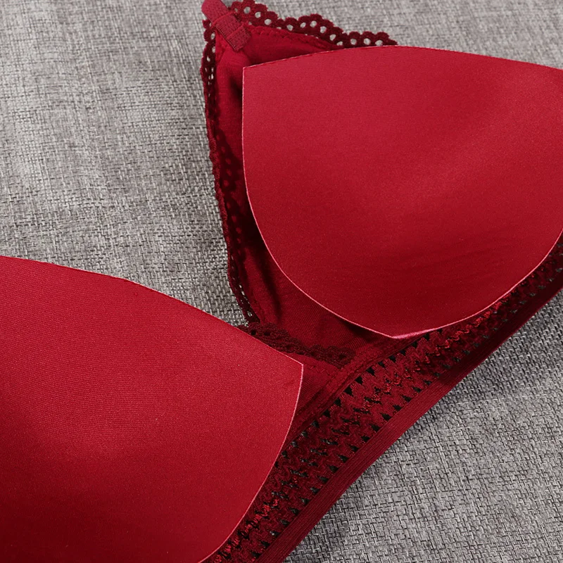 1/2 шт. Для женщин Bralette французский Стиль кружевной бюстгальтер для девочек с