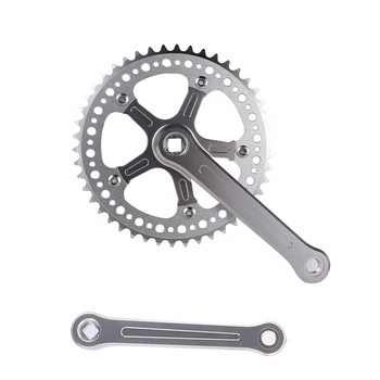 

Fixie Bike Crank set 48T CNC bicicleta chainwheel fixed gear bicycle Cranks Single Speed 700C track bike Crank set
