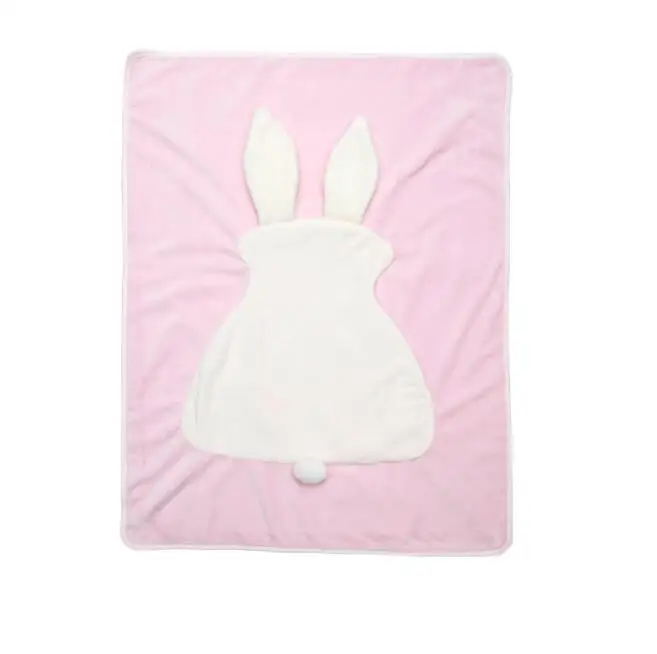 Baby Blanket Velvet Winter Swaddle Blankets Newborn Stroller Quilt Double Layer Warm Scorpion Cute Rabbit YBC015 - Цвет: YBC015C-73X100cm