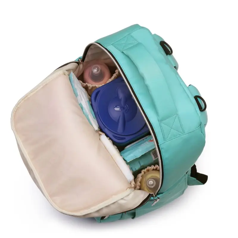  Multifunctional Baby Diaper Nappy Mummy Backpack Large Capacity with Changing Mat Wet Bag Stroller 