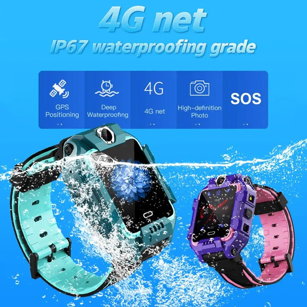 696 Y99 Children Smart Watch 4G Kids GPS Position Safety Wristband Dual cameras Video Call Bracelet Sports Waterproof Kids Watch