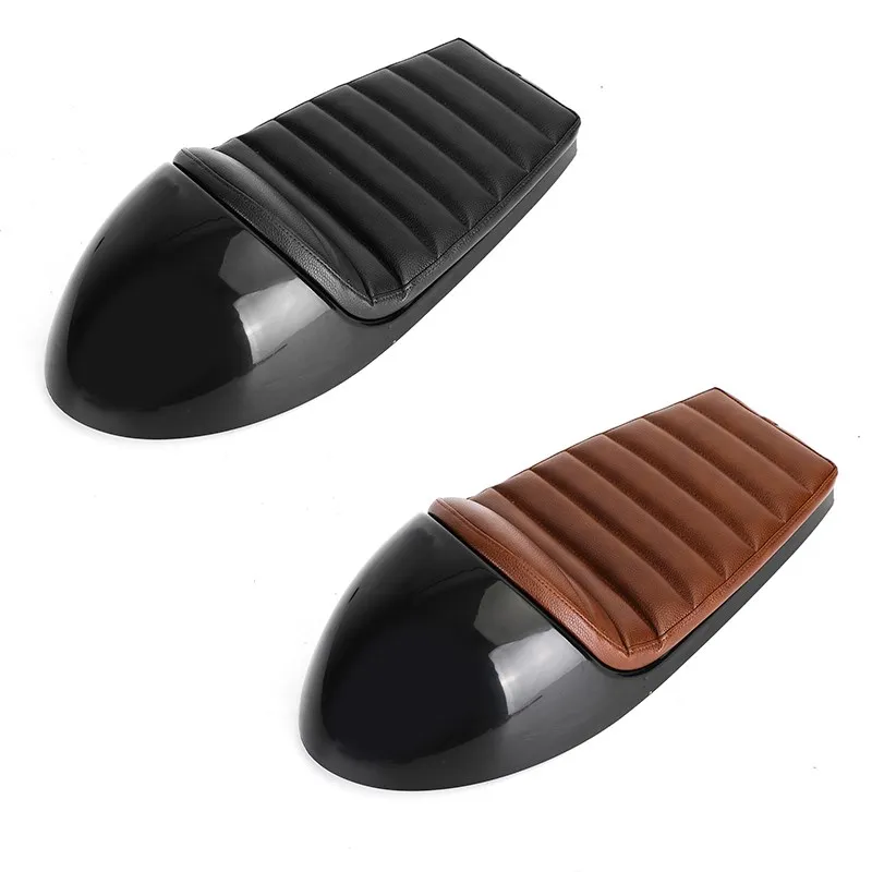 Areyourshop Vintage Retro Flat Gobba Bench Custom Scrambler Seat Saddle Cafe Racer Universale Per Honda Per Kawasaki Per Yamaha
