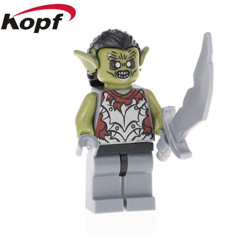 

PG538 Single Sale Figures Moria Orc Thranduil Baggins Thorin Balin Merry Arwen Building Block Bricks Action For Children Toys