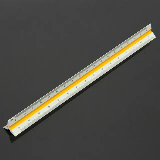 Háromszögméretű Méretű Vonalzó Mérnök 12.6 ' Multolor 30Cm 1: 100 ~ 500 - Image 2