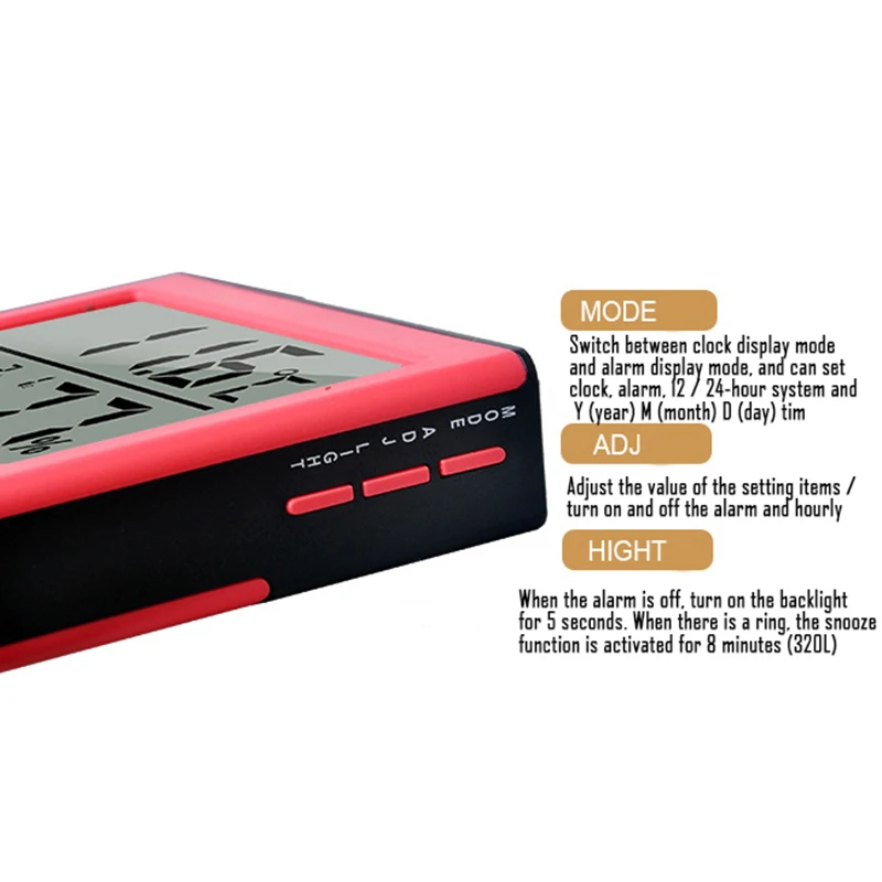 LCD Digital Temperature Humidity Meter HTC-1 HTC-2 Home Indoor Outdoor hygrometer thermometer Weather Station with Clock