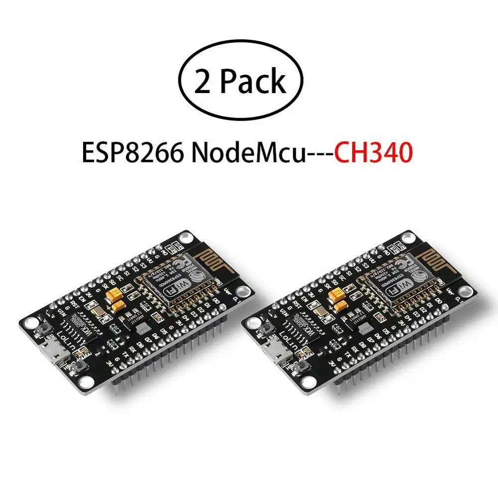 2 шт. ESP8266 nodemcu Lua CH340 ESP-12E Wi-Fi сетевая макетная карта Flash Серийный беспроводной модуль для Arduino IDE/micropyn