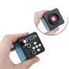 13MP VGA Microscope Camera Digital Electronic HD Industrial Camera + 130/180X Adjustable Lens Microscope Binocular Trinocular 4