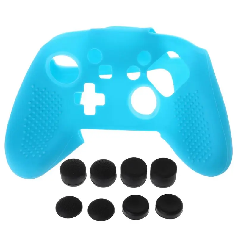 Силиконовый чехол для контроллера Switch Pro с Pro накладки на джойстик - Цвет: Blue