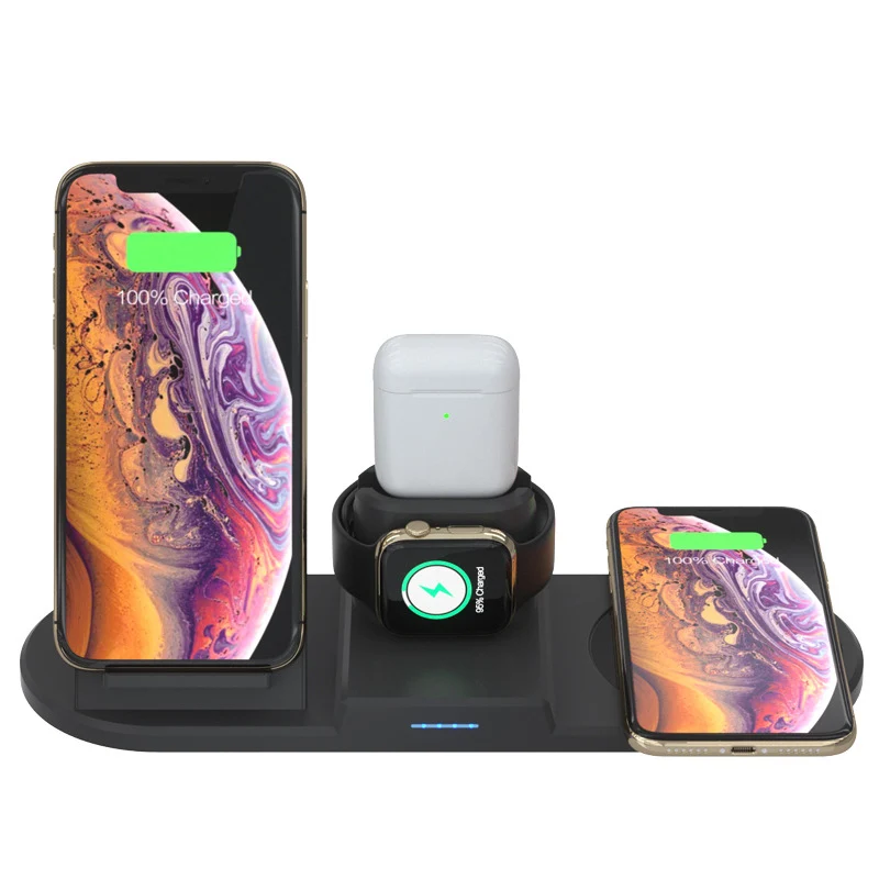 15 Вт QI Беспроводное зарядное устройство для iPhone 11pro air pods Быстрая зарядка для iWatch Apple Watch термостатическая 55 °C умная кофейная кружка