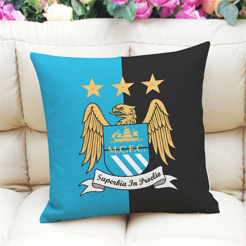 20 NEW National Flags Soccer Teams Cushion Covers Linen Football Europe America Nations Clubs Pillow Covers Decorative Throw Pillow - Цвет: 20