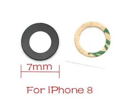 For Iphone 8 10 шт./партия, задний объектив задней камеры крышка для Iphone 6 7 8 Plus X XR XS Max с наклейкой клейкие запчасти - Цвет: For Iphone 8
