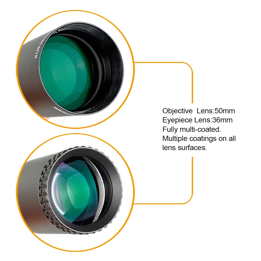 Ohhunt LR 7,25-40X50 SFIR охотничий прицел боковой Parallax револьверный замок сброс стекла гравированная сетка Красная подсветка прицел