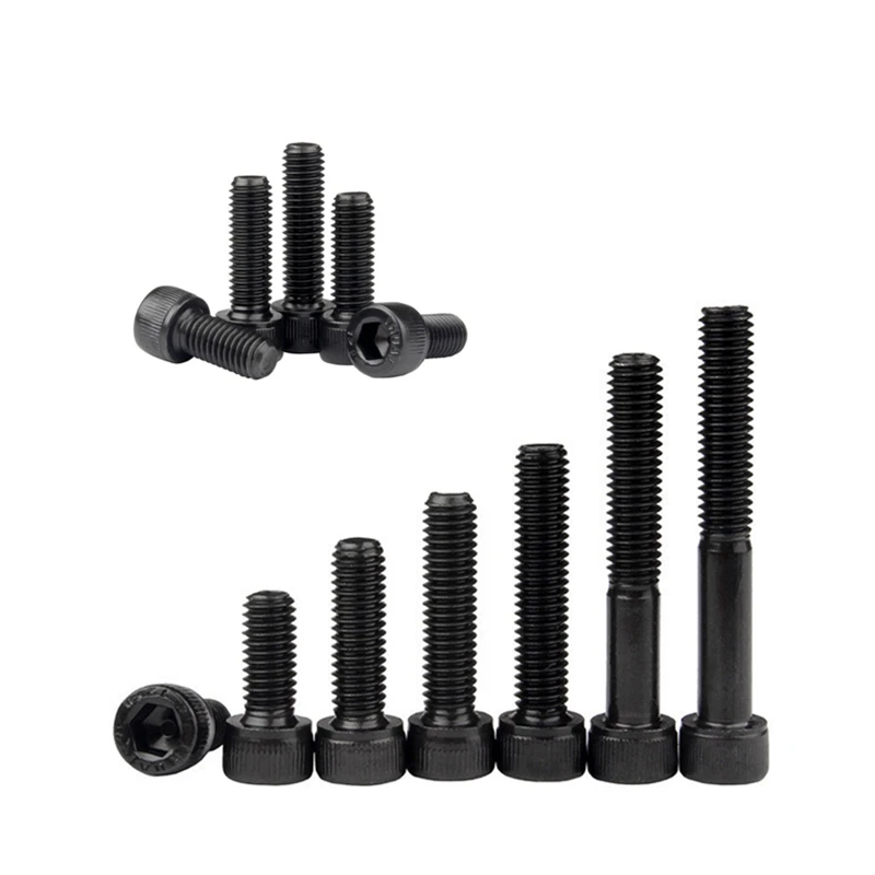 High Quality Hexagon Hex Socket Cup Head Screw Bolts M2 M2.5 M3 M4 M5 M6 M8 M10 Size 12.9 Grade Carbon Steel Allen Screw Din 912