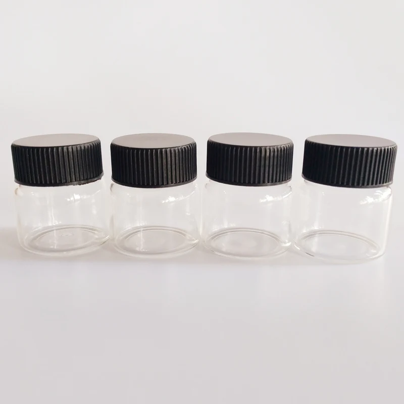 

Glass bottle with black lid 20ml empty glass vials 37*40mm Candy tiny jar china gift Tea Storage bottle 20pcs/lot