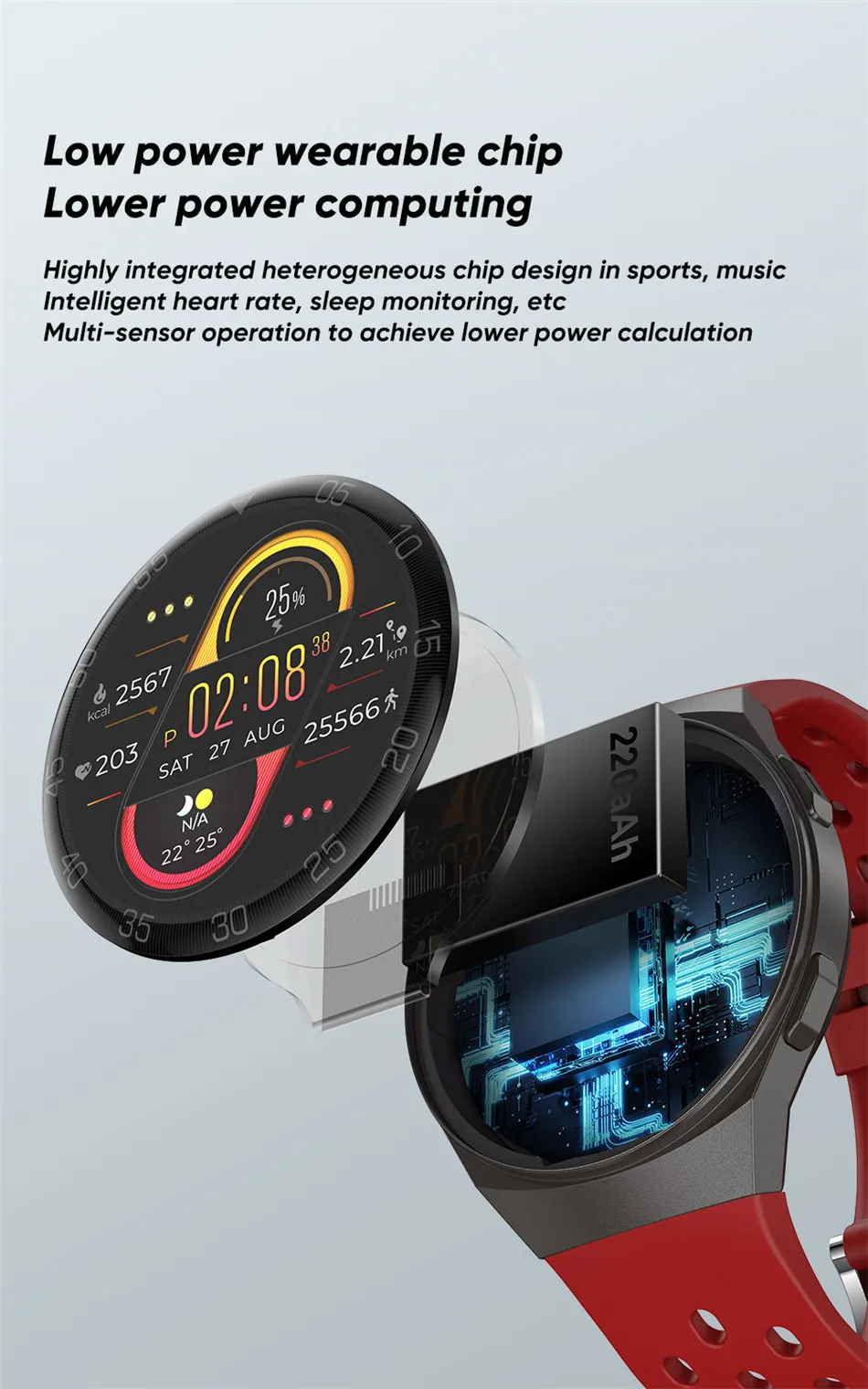 Digital Sports Electronic LED Smart Watch with Silicone Strap