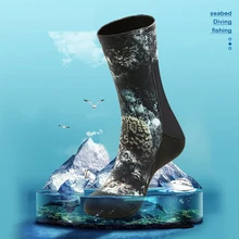 Носки для дайвинга 5 мм, неопреновые носки для дайвинга 3 мм, камуфляжные пляжные носки, носки для плавания, сохраняют тепло для дайвинга с аквалангом, Новинка