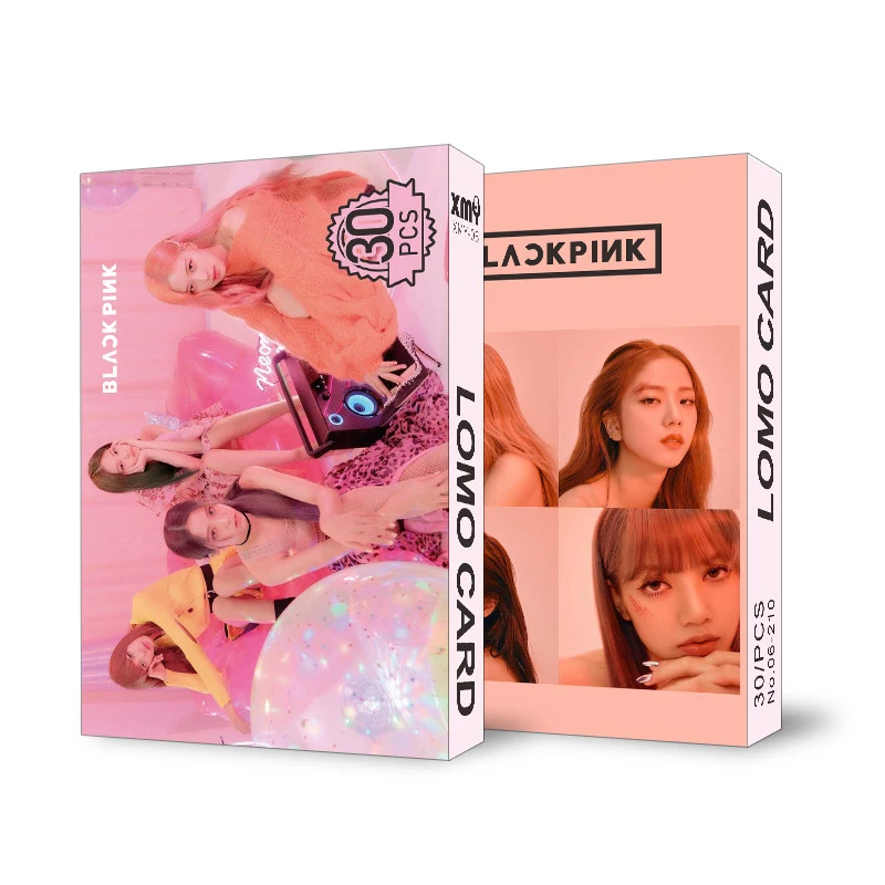 BLACKPINK-2 30 шт./компл. Kpop BTS EXO GOT7 ITZY IZONE защищает Детские дважды TXT X1 Фотокарта Idol ЛОМО карта фото карты вентиляторы подарок Прямая - Цвет: BLACKPINK-2