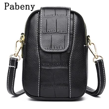

Hot Sale Crocodile Pattern Small Phone Bag for Women Soft PU Leather High Quality Fashion Lady Shoulder Messenger Bags