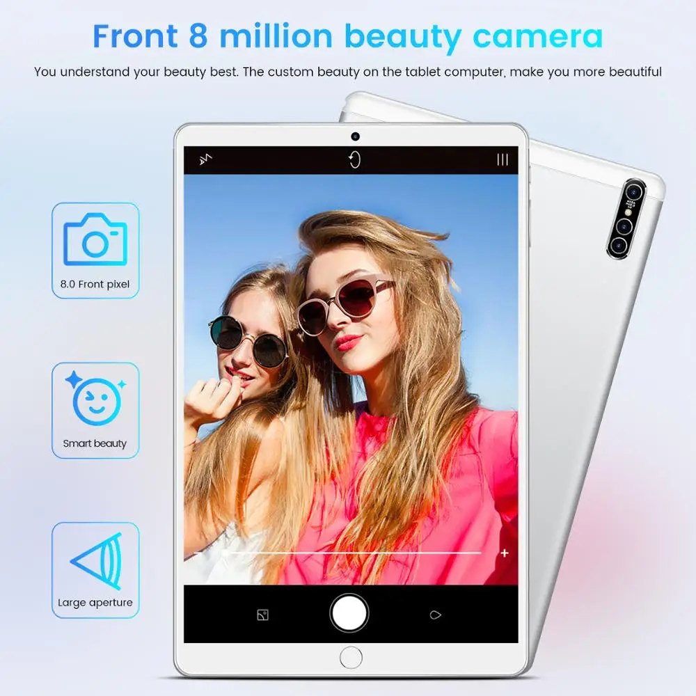 Newest 10.1 Inch G702 Tablet PC 8800mAh Big Battery 4G Phone Call 8GB RAM 256GB ROM Android 9.1 WiFi GPS Global Version In Stock
