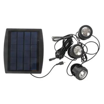 

Outdoor Solar Powered LED 3 RGB Spotlight Garden Pool Pond Spot Light