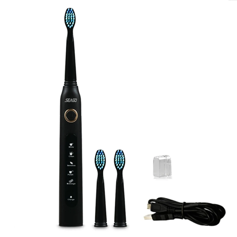 Ultrasonic Electric Toothbrush Sonic Wave Clean USB Rechargeable Toothbrushes With Replacement Brush Heads Seago 507 yunchi Y1 Ultrasonic Electric Toothbrush Sonic Wave Clean USB Rechargeable Toothbrushes With Replacement Brush Heads Seago 507 yunchi Y1