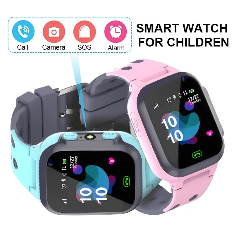 Детские умные часы с функцией вызова, водонепроницаемые, для детей, LBS SOS, анти-потеря, умные часы для детей, 2G, sim-карта, часы с функцией отслеживания вызовов, часы