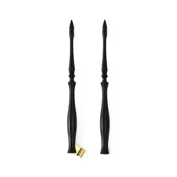 

Retro English Oblique Calligraphy Dip Pen Nib Holder Handmade Antique Fountain X6HB