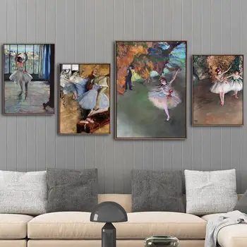 

Home Decor Canvas Painting Prints Pictures French Edgar Degas Ballet Dancer Wall ArtNordic Style Modular Poster For Living Room