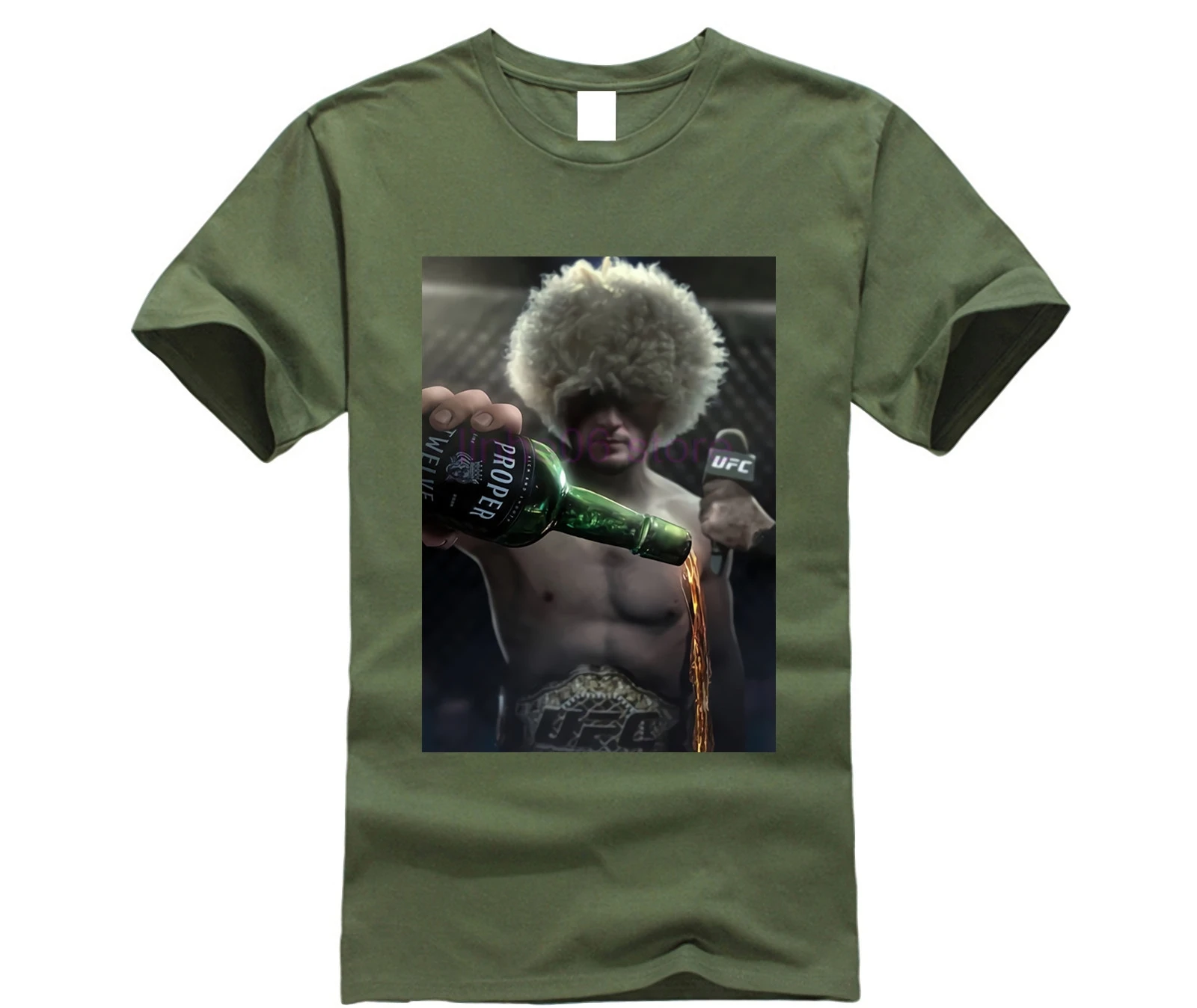 

Male Khabib Nurmagomedov Epic Conor Mcgregor Proper 12 Whiskey T Shirt Graphic Print Camiseta