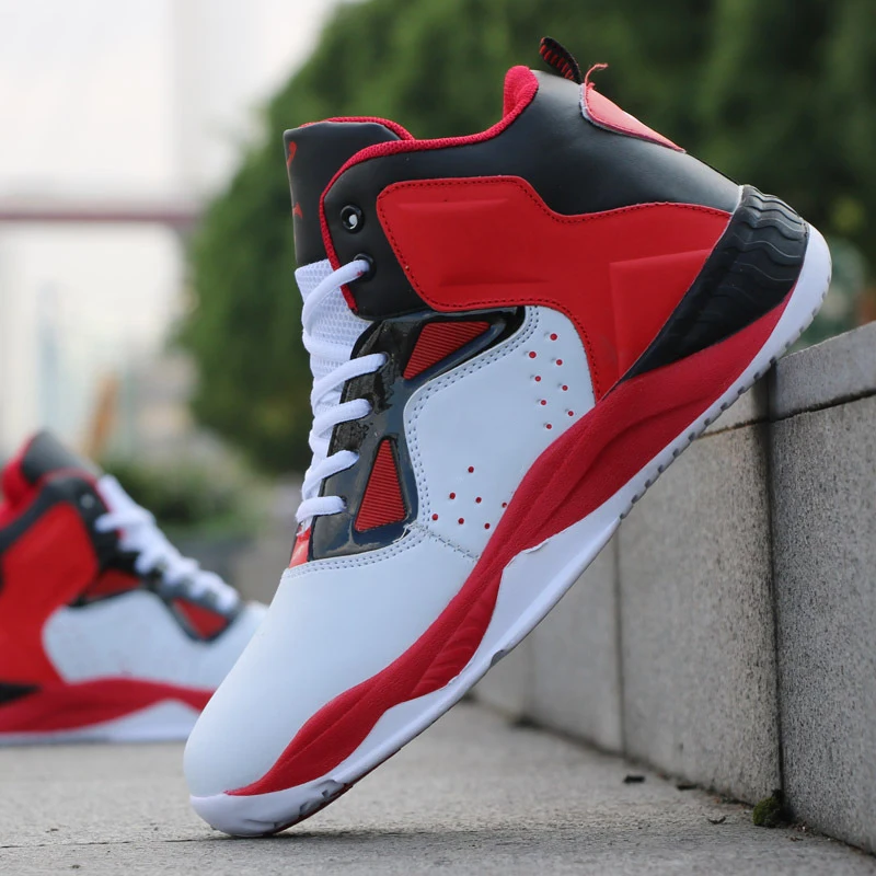 

Men Professional High-top Basketball Shoes Men's Cushioning Light Basketball Sneakers Anti-skid Breathable Outdoor Sports Shoes