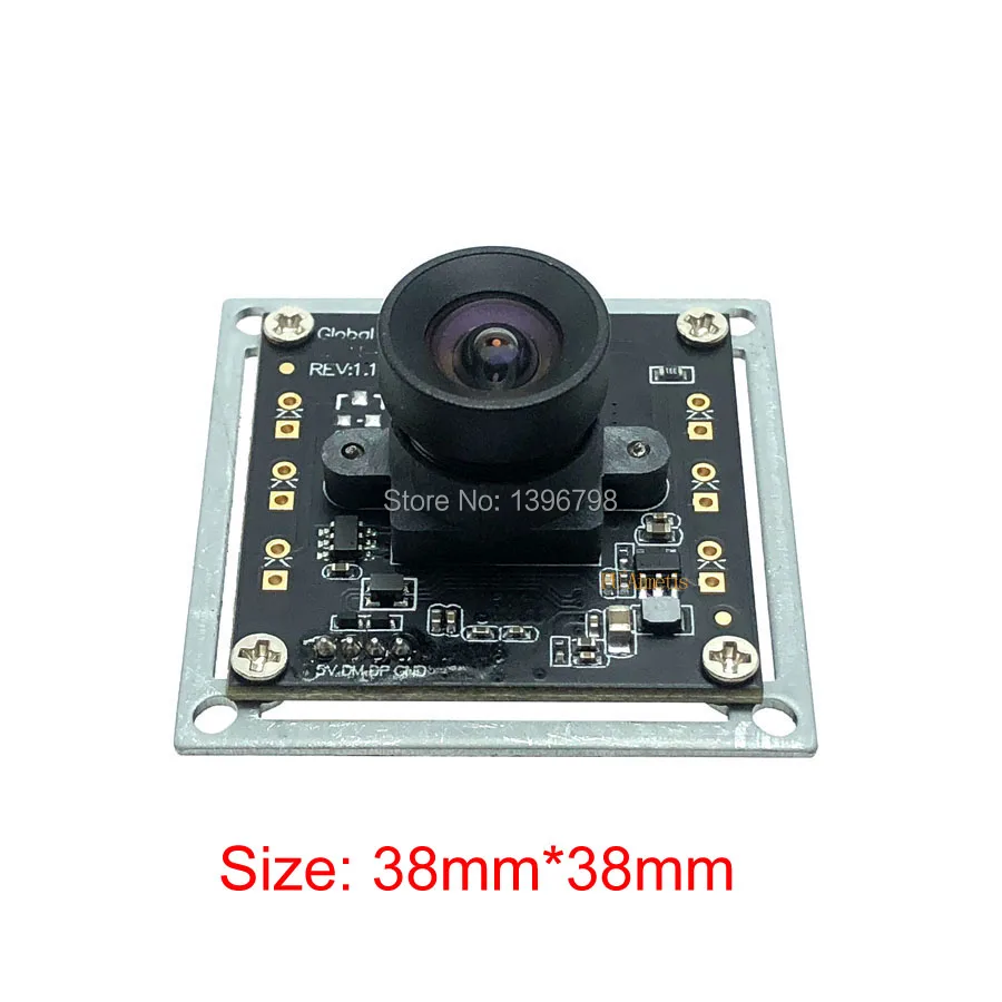 32*32 мм HD 120FPS MJPEG USB модуль камеры без искажений монохромная глобальная затвор