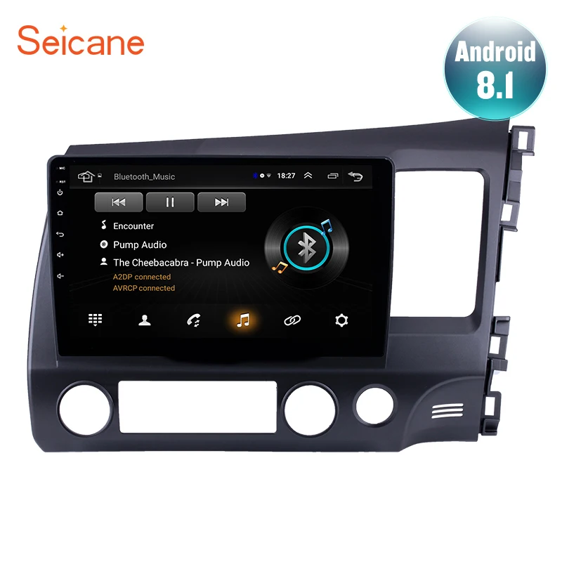 Автомагнитола Seicane мультимедийный проигрыватель на Android 8 1 10 дюйма с GPS для HONDA CIVIC