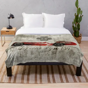

Formula One old school Alfa Romeo Alfetta 15 Throw Blanket Soft Sherpa Blanket Bed Sheet Single Knee Blanket Office Nap Blanket
