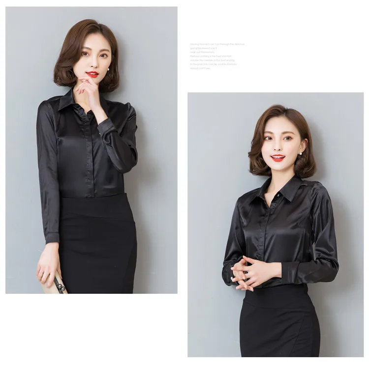 Корейская мода шелковые женские рубашки атласные осенние розовые женские блузки плюс размер XXXL женские топы и женская блузка Elegante