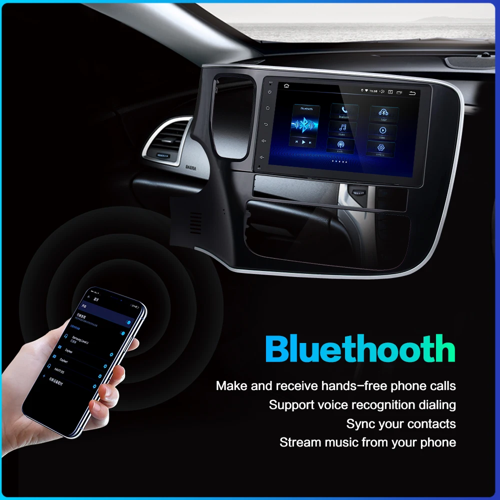 " сенсорный экран 1 din Android 9,0 автомобильный радиоплеер для Mitsubishi Outlander навигация gps 12V 4GB ram HDMI