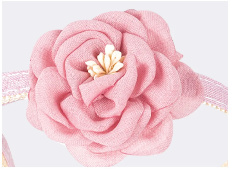 Camellia Soild Pet Collar Kitten Flower Cat Cotton Collar Adjustable Puppy Necklace Decoration Cat Accessories Pet Supplies