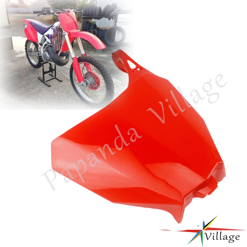 Красные ABS пластиковые внедорожные передние номерные знаки для Honda CRF250R CRF450R 2017 2018