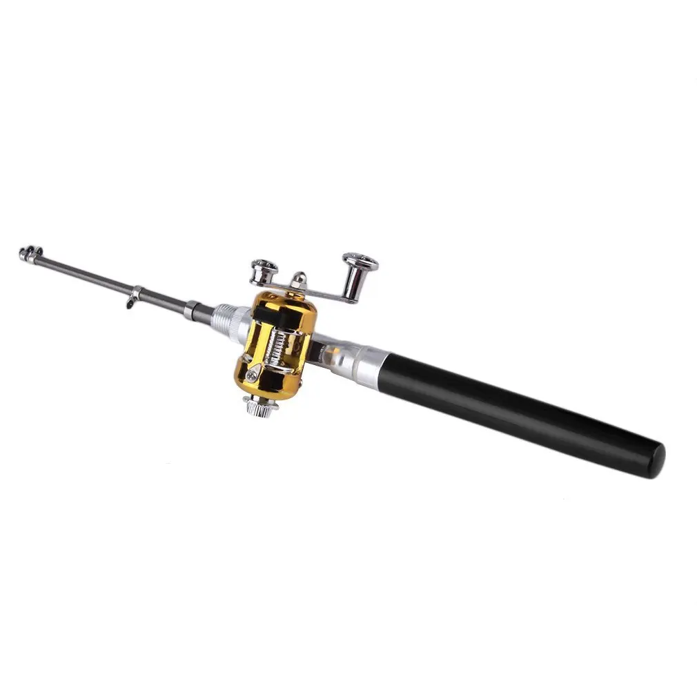 OUTAD Super Lightweight Portable Pen Rod Fishing Set Mini Telescopic Fishing Rod Pole+ Reel Pocket Fishing Reel Accessories