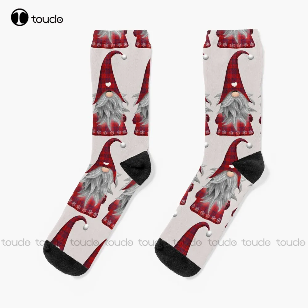 

Festive Cute Gnome Socks Cat Socks Women Christmas New Year Gift Unisex Adult Teen Youth Socks 360° Digital Print Fashion New
