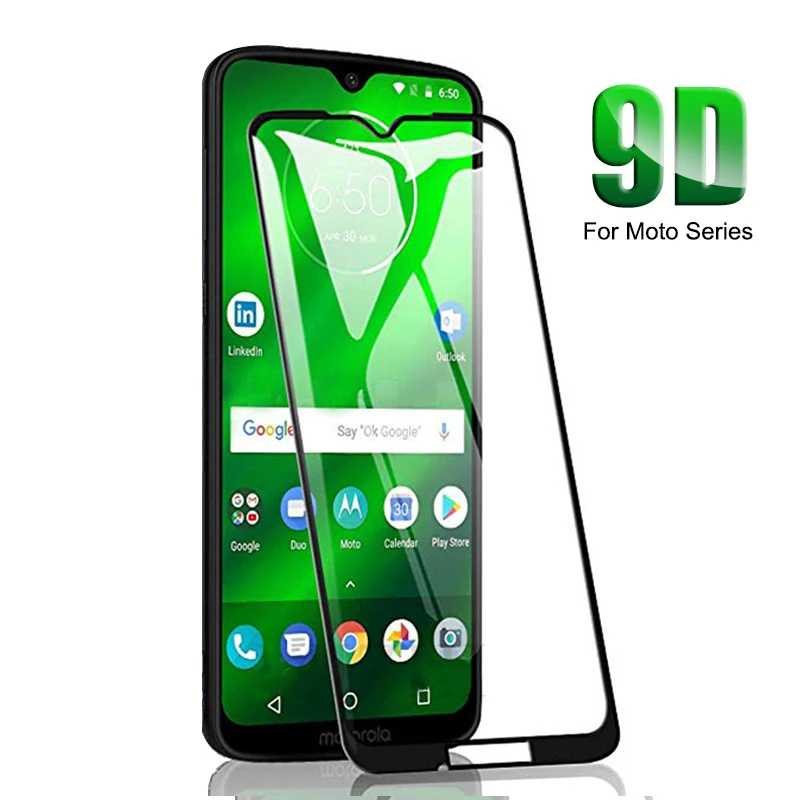 Закаленное стекло 9D с полным покрытием для Motorola MOTO G7 Play Plus One Power P30 Note G6 Защитная