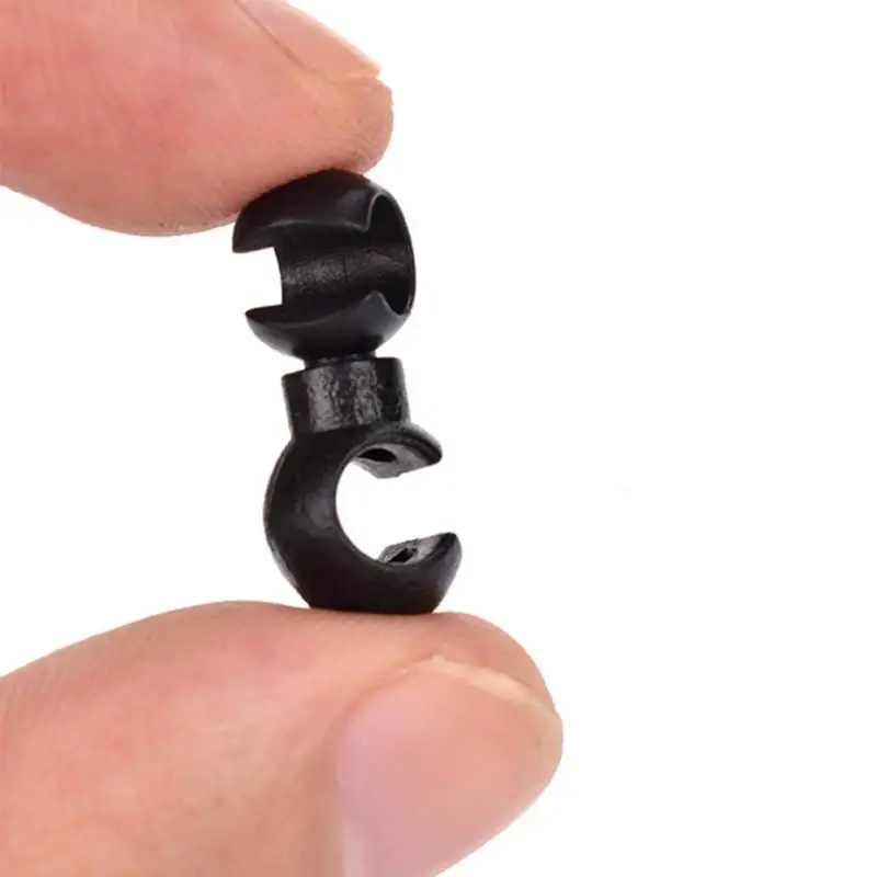 Bike Brake Cable Clips 10Pcs/Set S Buckle Shift Clips Rotatable MTB Brake Line Clip Ring Clasp