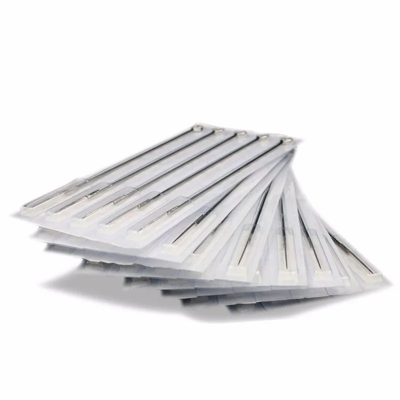 

20pcs RL1 3 DisposableTattoo Needles Sterile with white Tip Sterilized in E.O for Tattoo Machine Grips free shipping nozzle tips