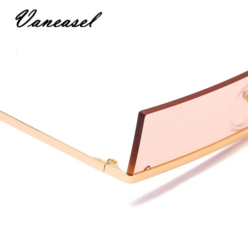 VANEASEL Occhiali da Sole Donna новые женские солнцезащитные очки длинные квадратные очки металлические мужские и женские солнцезащитные очки модные уличные очки