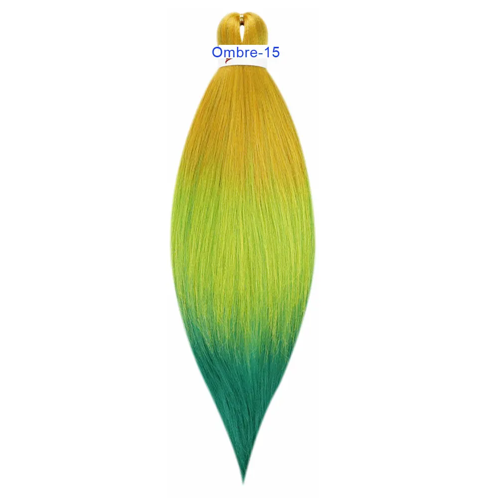 COSYCODE Ombre 3 тон Jumbo вязание крючком плетение волос для наращивания 26 дюймов 66 см Длинные Синтетические косички 3 шт. 6 шт. 8 шт. красочные - Цвет: Ombre015