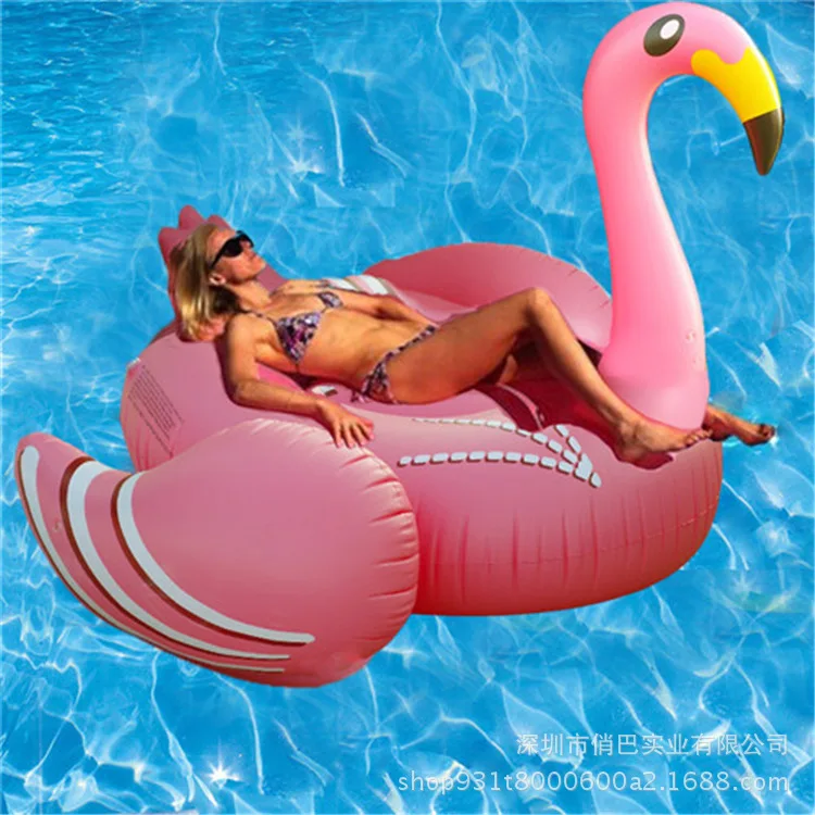 

Manufacturers Direct Selling Currently Available PVC Fine Neck Flamingo Floating Row 190 Cm Inflatable Flamingo Ride Floating Ro