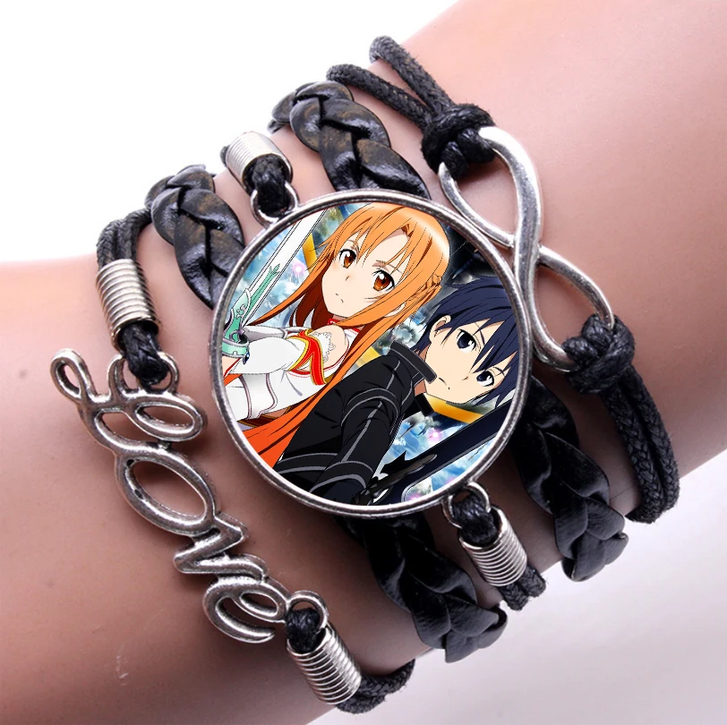 Sword Art Online anime sword charm bracelet 