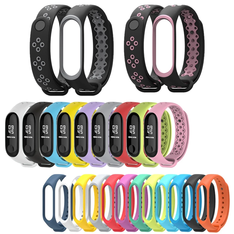 Высококачественный силиконовый ремешок на запястье для Xiaomi Mi Band 4/3 браслета mi 4