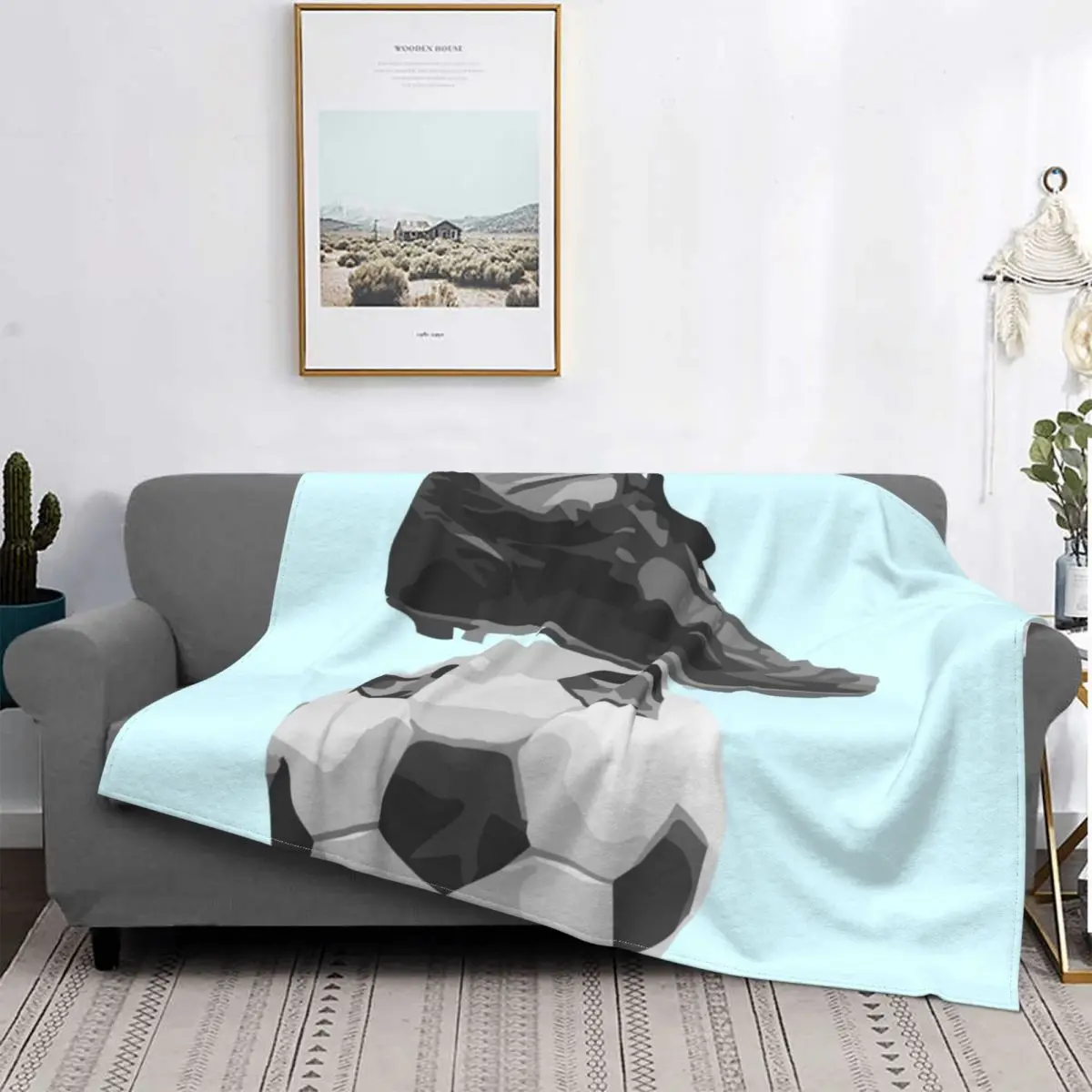 FootballBlanket2022SoccerSportPlushWarmUltraSoftFlannelFleece