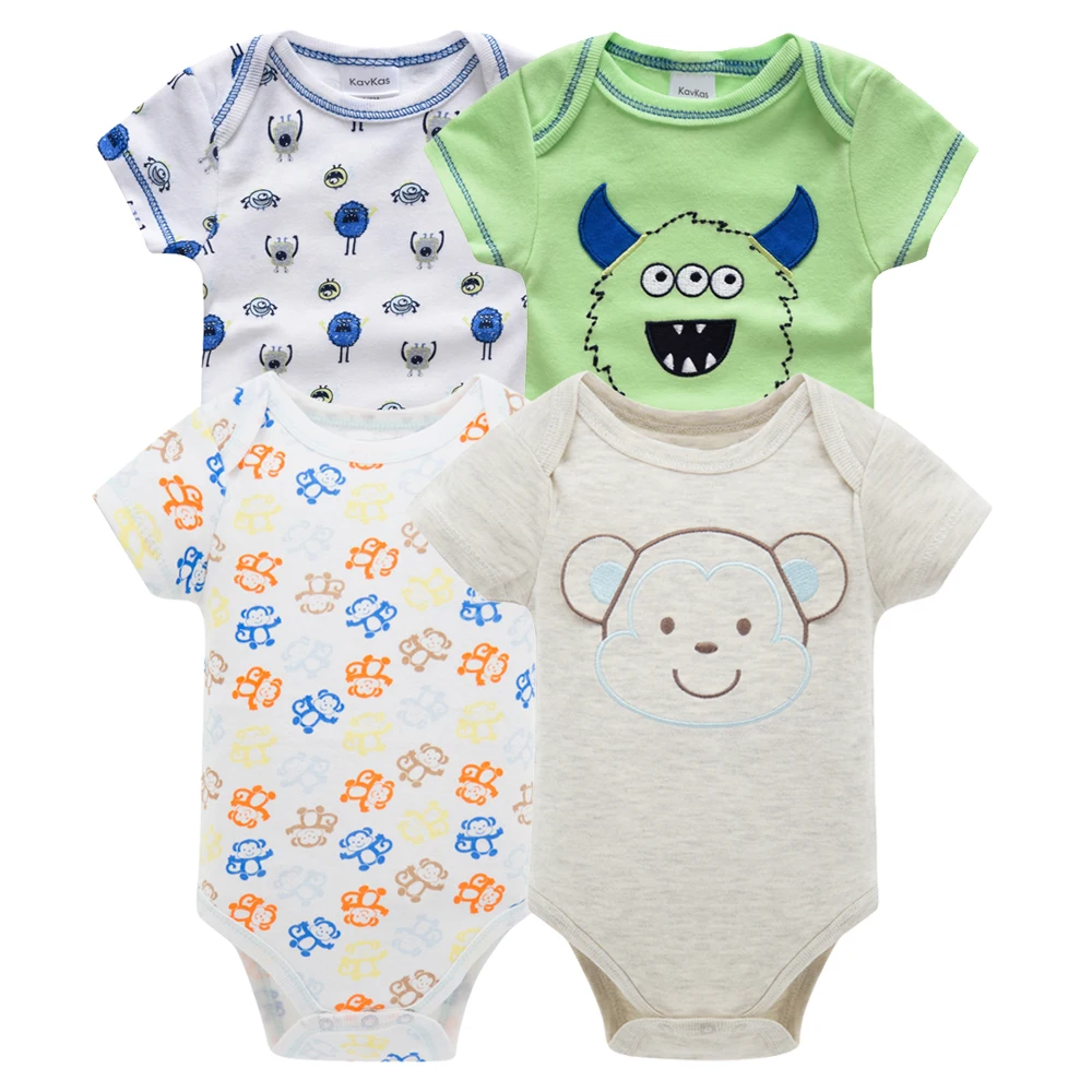 Honeyzone от Carter's, детский костюмчик, пижамы для маленьких мальчиков и девочек хлопок короткие мягкие летнее платье для новорожденной рисунком, для детей возрастом от 4 шт./компл